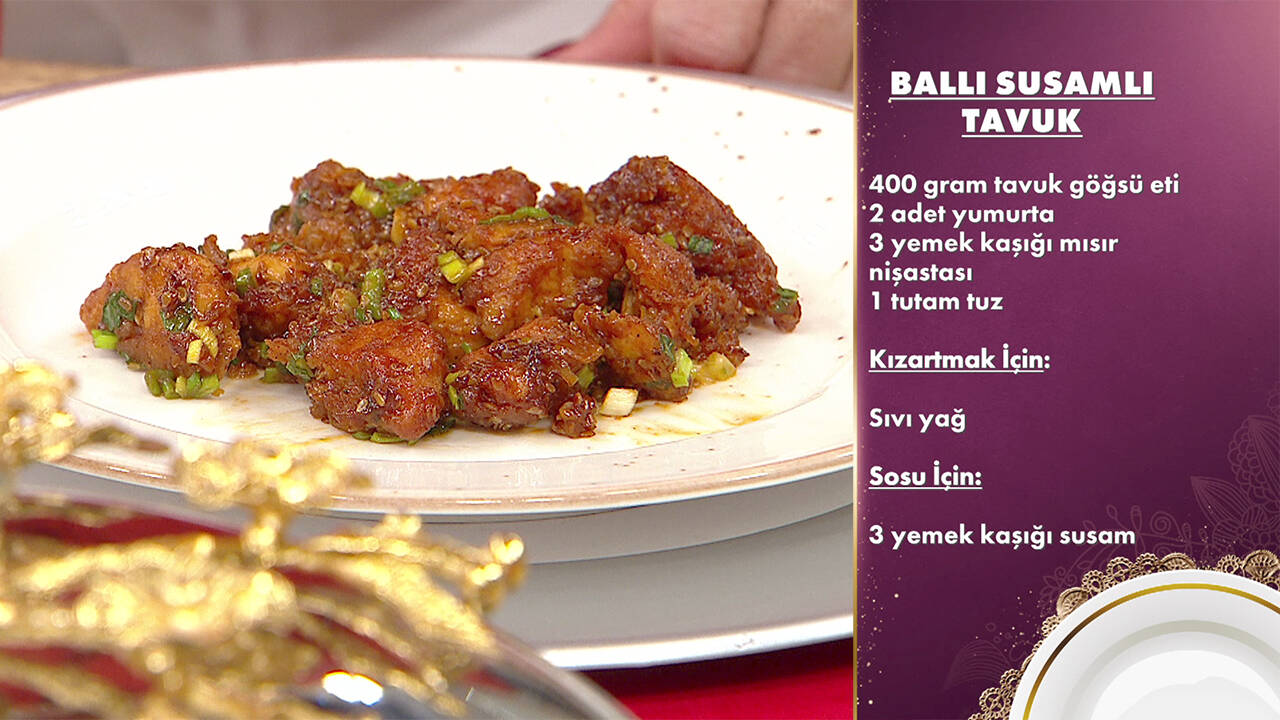 Gelinim Mutfakta Ballı Susamlı Tavuk tarifi | Ballı Susamlı Tavuk nasıl yapılır? Malzemeleri nelerdir?