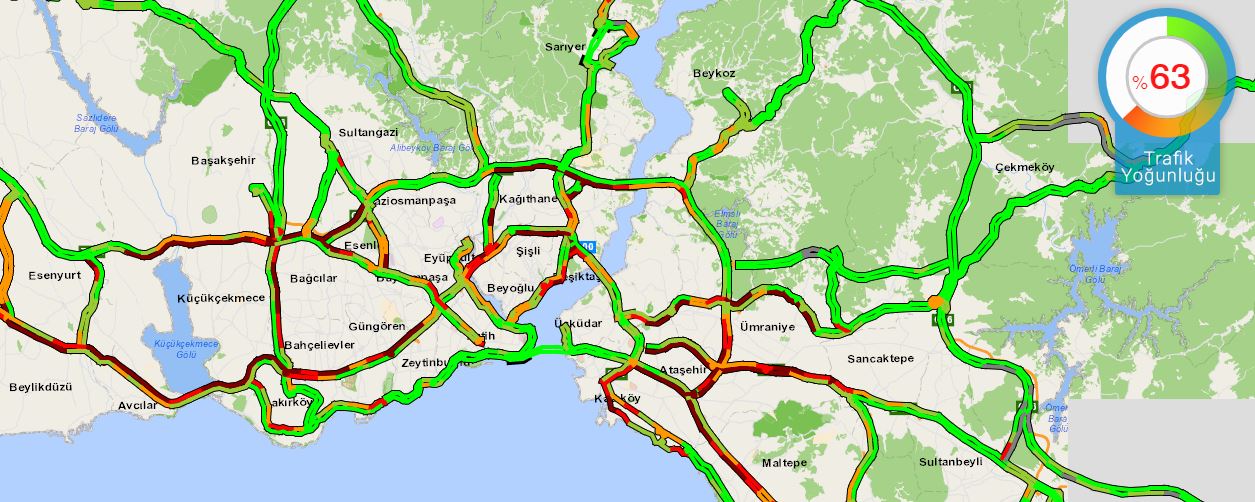 İstanbul'da sokağa çıkma kısıtlaması öncesi trafik yoğunluğu!