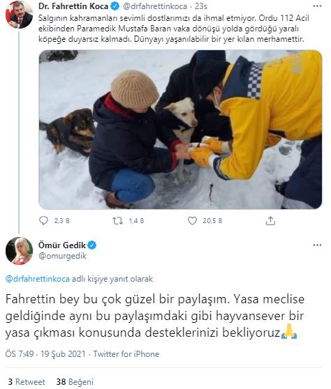 Ünlü isimden Bakan Koca'ya çağrı: Desteklerinizi bekliyoruz