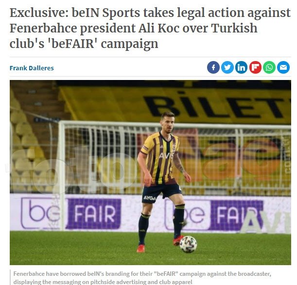 Son dakika: Bein Sports'tan Fenerbahçe Başkanı Ali Koç'a dava!