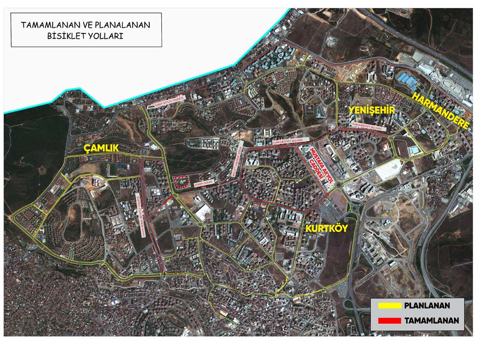 Pendik'te Bisiklet Yolu Projesi hız kemeden sürüyor!