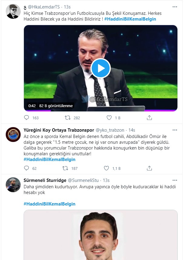 Kemal Belgin'in, Abdülkadir Ömür yorumu Trabzonspor taraftarını çileden çıkardı