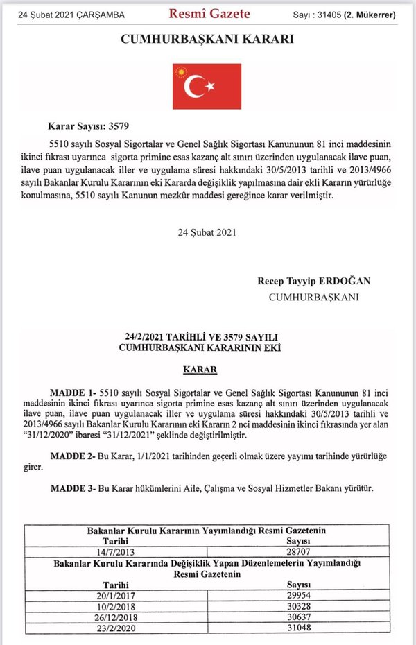 Bakan Selçuk: Sigorta prim teşviki süresi uzatıldı