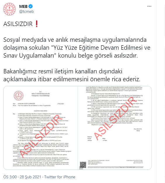 SON DAKİKA! Milli Eğitim Bakanı Selçuk'tan, liselerdeki yüz yüze sınavlarla ilgili açıklama