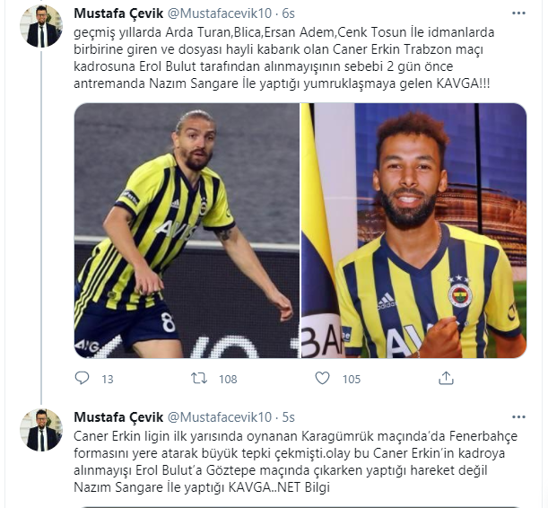 Fenerbahçe'de Caner Erkin'in kadroya alınmama nedeni için flaş iddia: Nazım Sangare kavga etti