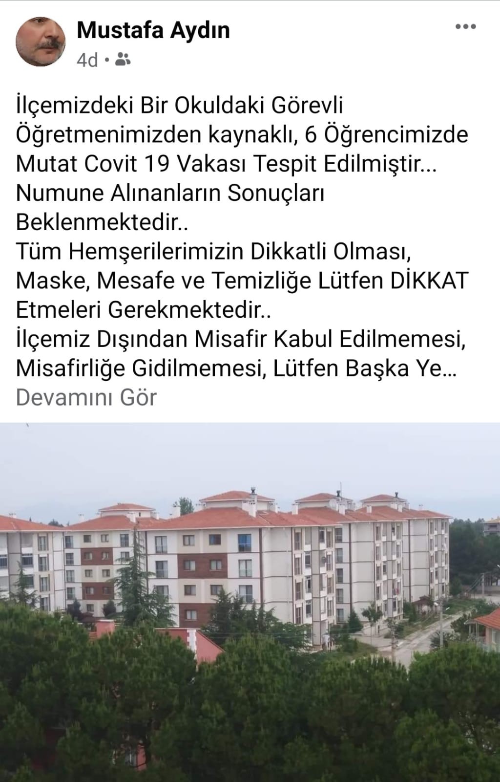 Belediye başkanı duyurdu! Öğretmen ve öğrencilerde mutasyonlu virüs tespit edildi