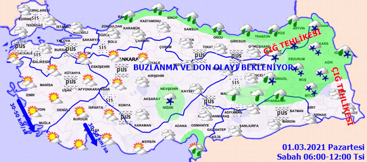 Meteoroloji'den Marmara dahil bir çok bölge için uyarı: Kar geri geldi!