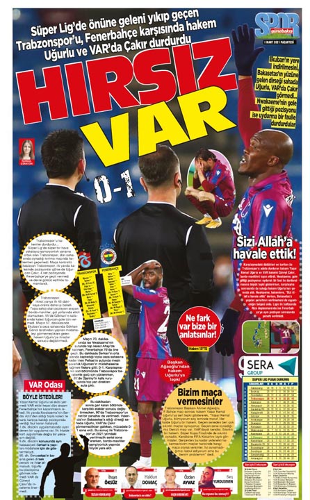 Trabzonspor yerel basınından hakem isyanı! Kararları eleştirdiler