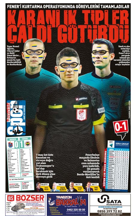 Trabzonspor yerel basınından hakem isyanı! Kararları eleştirdiler