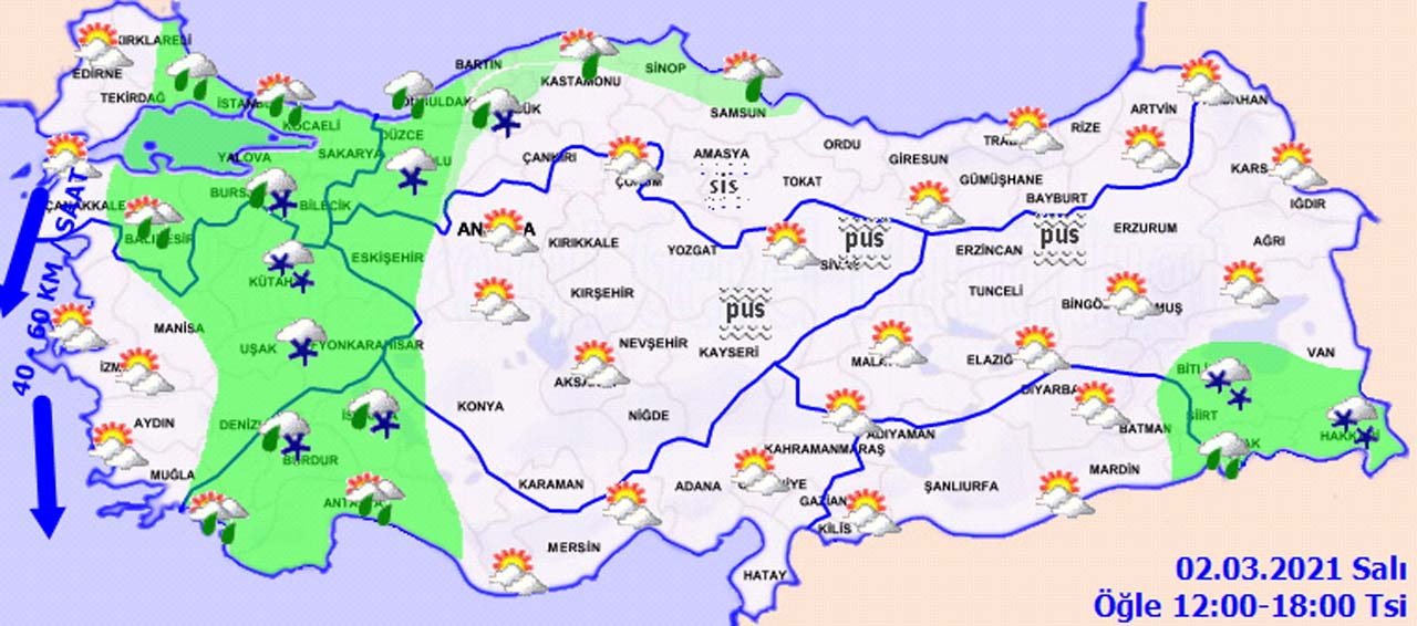 Meteoroloji'den 2 Mart hava durumu raporu: Hava sıcaklıkları git gide düşüyor! Kar devam edecek...
