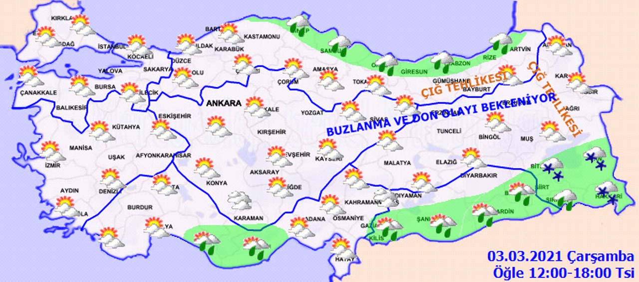 Yağmur yağacak mı? Meteoroloji'den 3 Mart Çarşamba hava durumu!