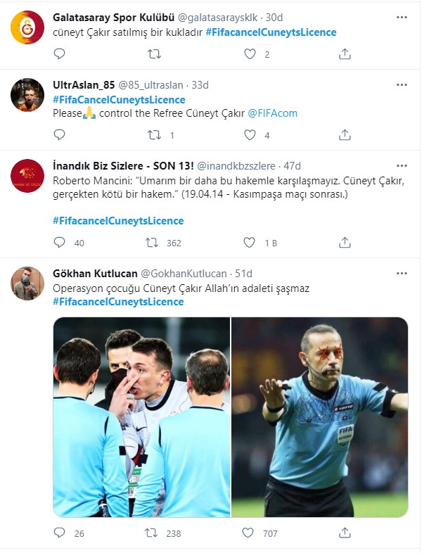 Galatasaray taraftarının Cüneyt Çakır isyanı sürüyor: FİFA lisansının iptali istendi 