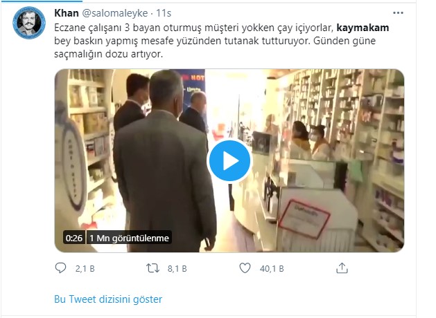 Zonguldak Ereğli Kaymakamı Edip Çakıcı tepki çekti! Su içen eczane çalışanlarına ceza kesilmesini istedi