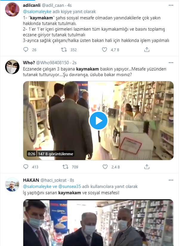 Zonguldak Ereğli Kaymakamı Edip Çakıcı tepki çekti! Su içen eczane çalışanlarına ceza kesilmesini istedi