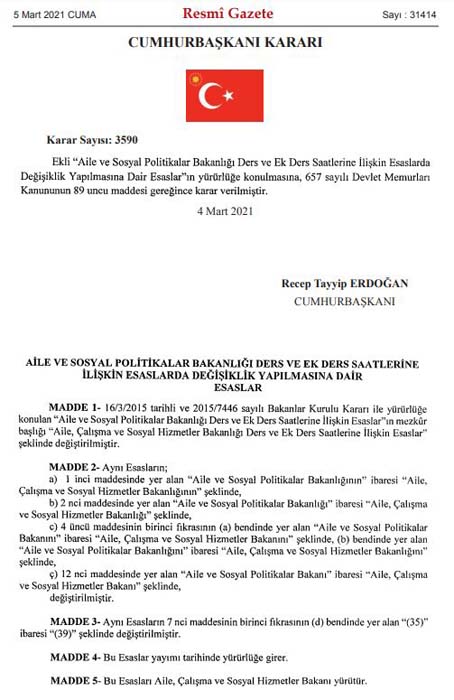 Ders ve ek ders saatleri değişti! Resmi Gazetede yayımlandı...