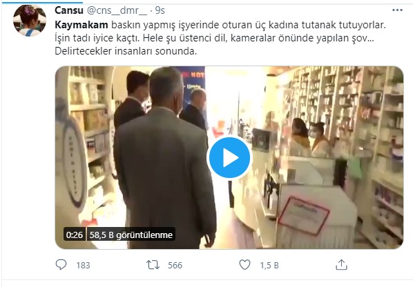 Zonguldak Ereğli Kaymakamı Edip Çakıcı tepki çekti! Su içen eczane çalışanlarına ceza kesilmesini istedi