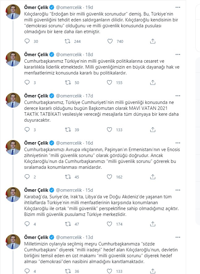 Son dakika | AK Parti Sözcüsü Çelik'ten Kılıçdaroğlu'na tepki