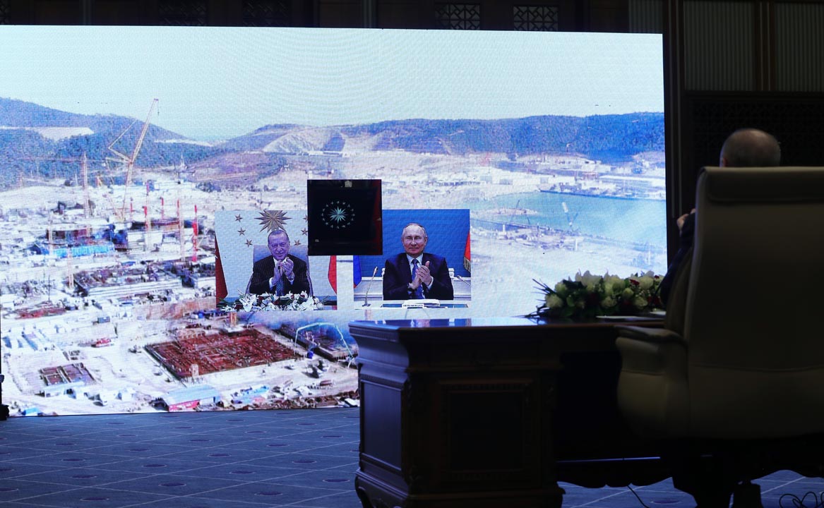 Cumhurbaşkanı Erdoğan ve Putin'den Akkuyu Nükleer Güç Santrali Üçüncü Ünitesi töreninde önemli açıklamalar!