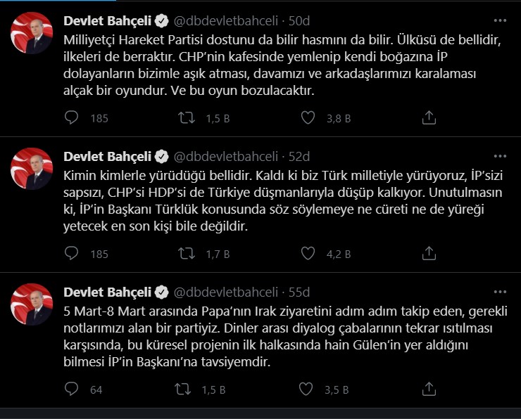 Bahçeli'den Akşener'e sert tepki: Bir kadının bu denli ayıplı bir dil kullanması rezilliktir!