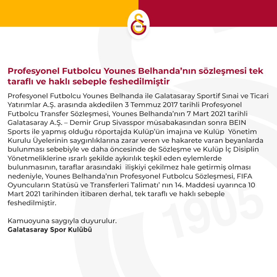 Belhanda haberleri: Younes Belhanda röportajda ne dedi? Sözleşmesi neden feshedildi?