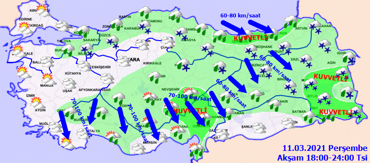 Meteoroloji günlerdir uyarıyordu, kuvvetli yağış ve fırtına geldi!