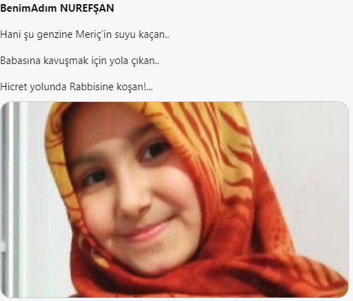 Sosyal medyada gündem oldu: Benim adım Nurefşan!