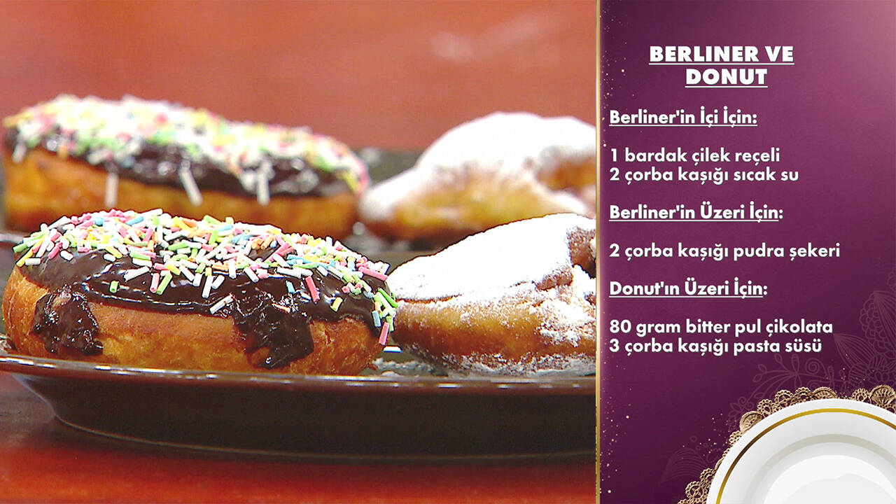 Gelinim Mutfakta Berliner ve Donut tarifi | Berliner ve Donut nasıl yapılır? Malzemeleri nelerdir?