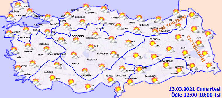 Hafta sonu hava nasıl olacak? İşte 13 Mart Cumartesi hava durumu