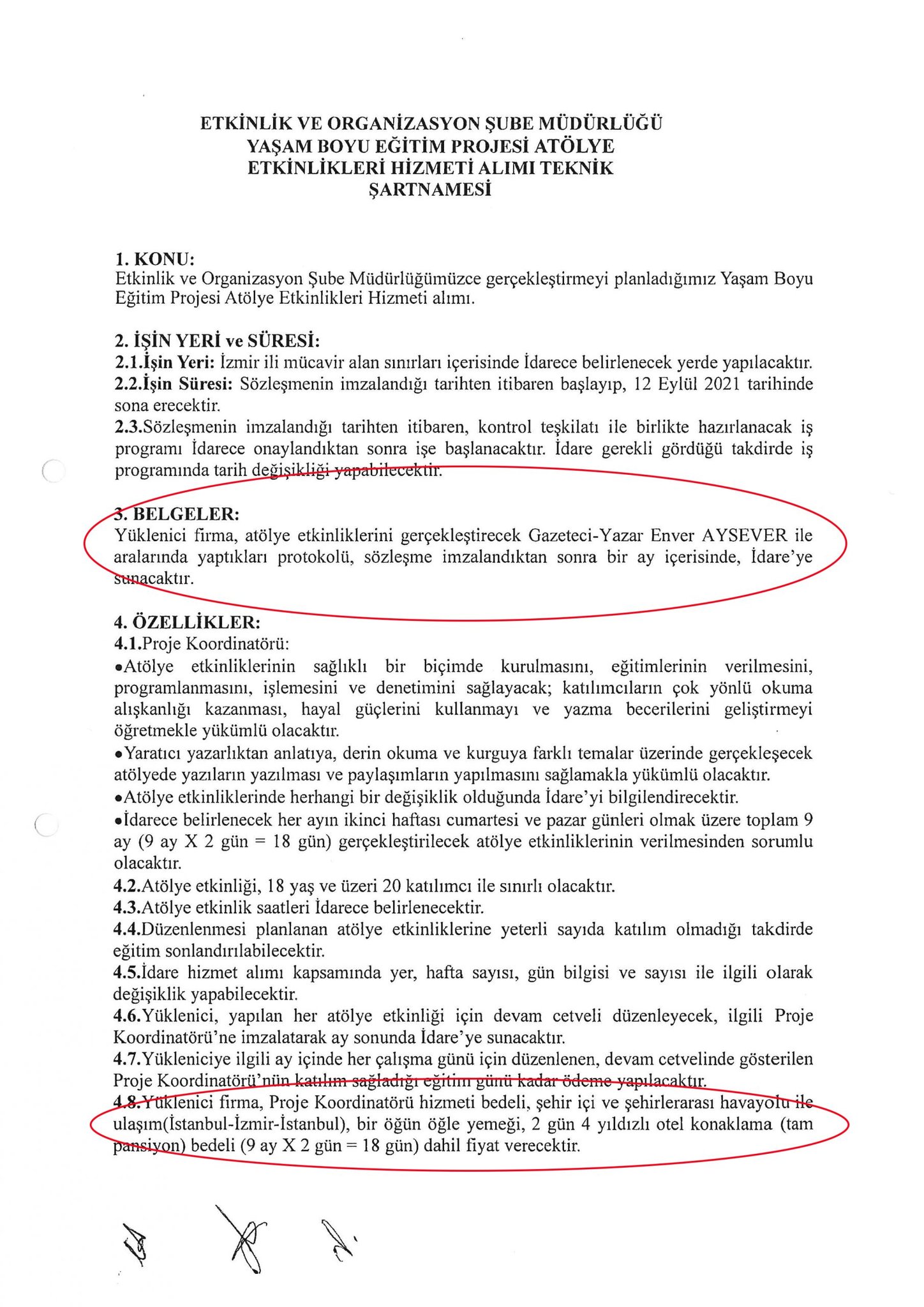 Skandalın belgeleri ortaya çıktı! İzmir Büyükşehir Belediyesi, 20 kişiye eğitim verecek olan Enver Aysever'e 238 bin 500 TL ödeyecek