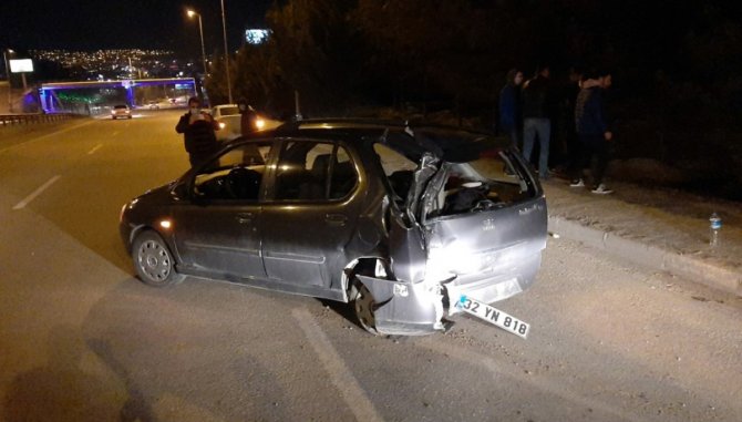 Kaza yaptı gözyaşlarını tutamadı!