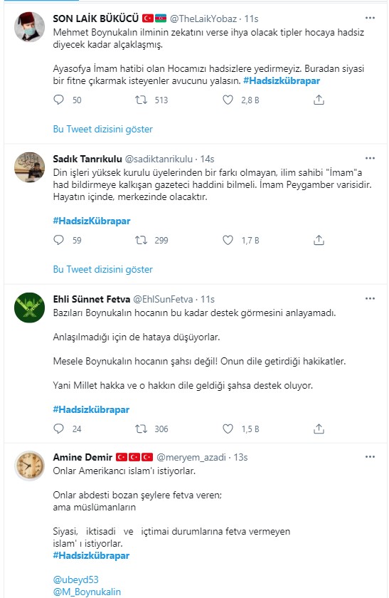 Habertürk yazarı Kübra Par, Ayasofya imamı Mehmet Boynukalın'ı eleştirdi! Tepkilerin odağı oldu
