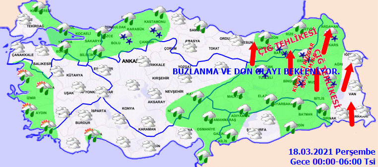 Meteoroloji yetkililerinden kar ve sağanak yağış uyarısı|17 Mart Çarşamba hava durumu