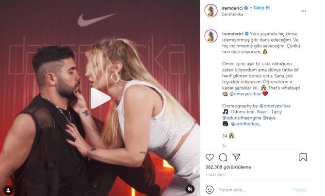 İrem Derici'nin dans videosu çok beğenildi