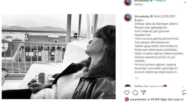 Birce Akalay'ın paylaşımı olay yarattı!