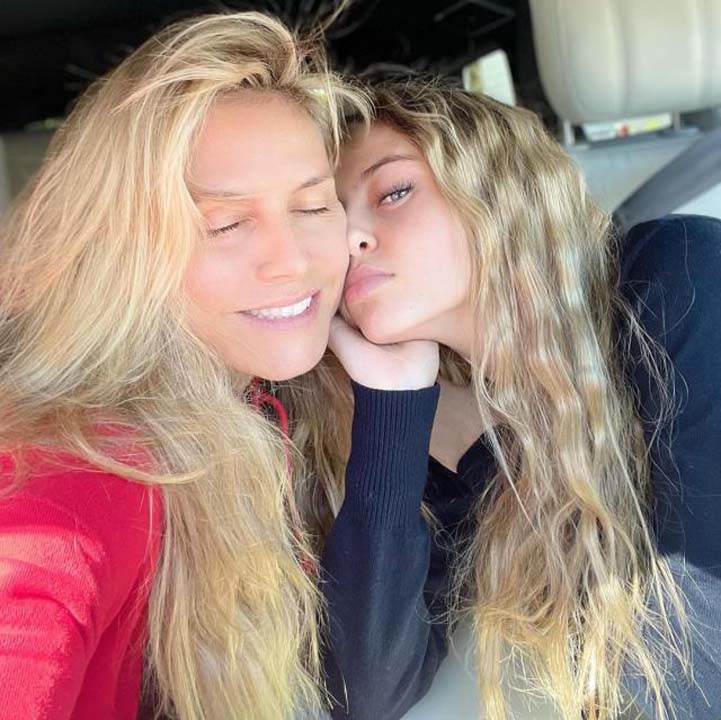 Heidi Klum, 16 yaşındaki kızıyla poz verdi Görenler gözlerine inanamadı