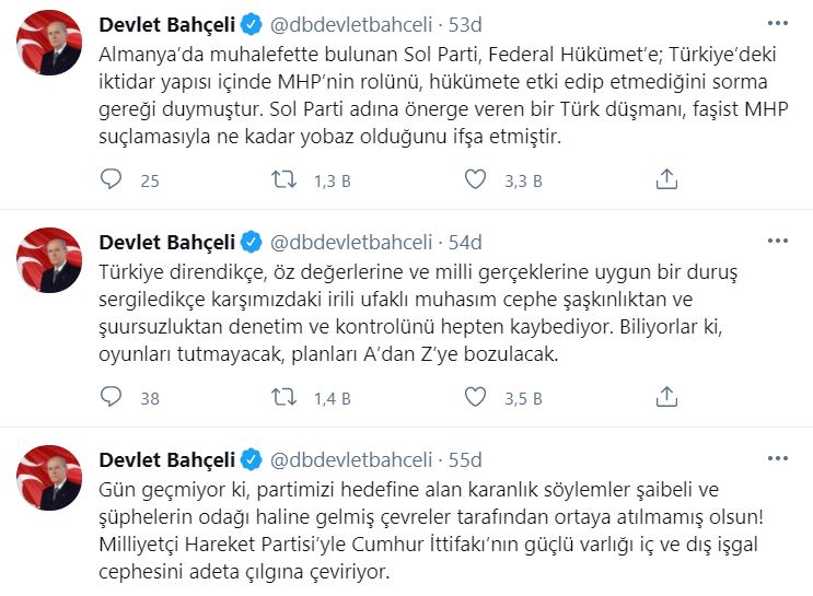Bahçeli'den flaş paylaşım: Cumhur İttifakı bunları çılgına çeviriyor