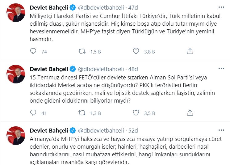 Bahçeli'den flaş paylaşım: Cumhur İttifakı bunları çılgına çeviriyor