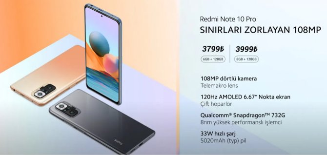 Türkiye Redmi Note 10 serisi fiyatını duyurdu!