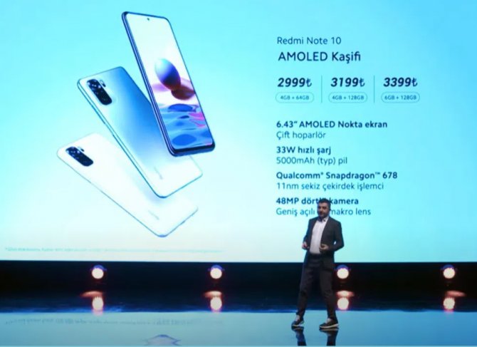 Türkiye Redmi Note 10 serisi fiyatını duyurdu!