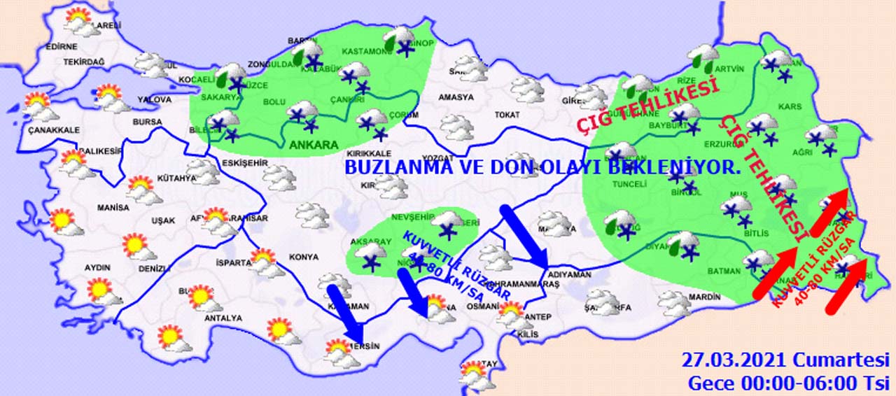Meteoroloji'den uyarı! Kar ve sağanak etkisini arttıracak!