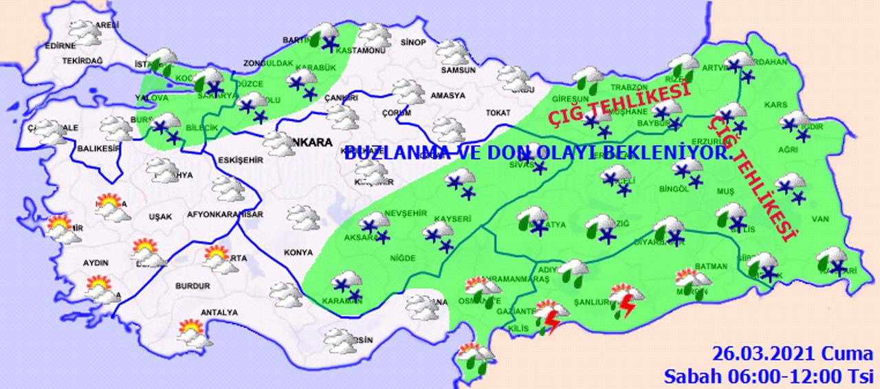 Meteoroloji'den uyarı! Kar ve sağanak etkisini arttıracak!