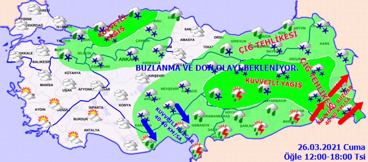 Meteoroloji'den uyarı! Kar ve sağanak etkisini arttıracak!