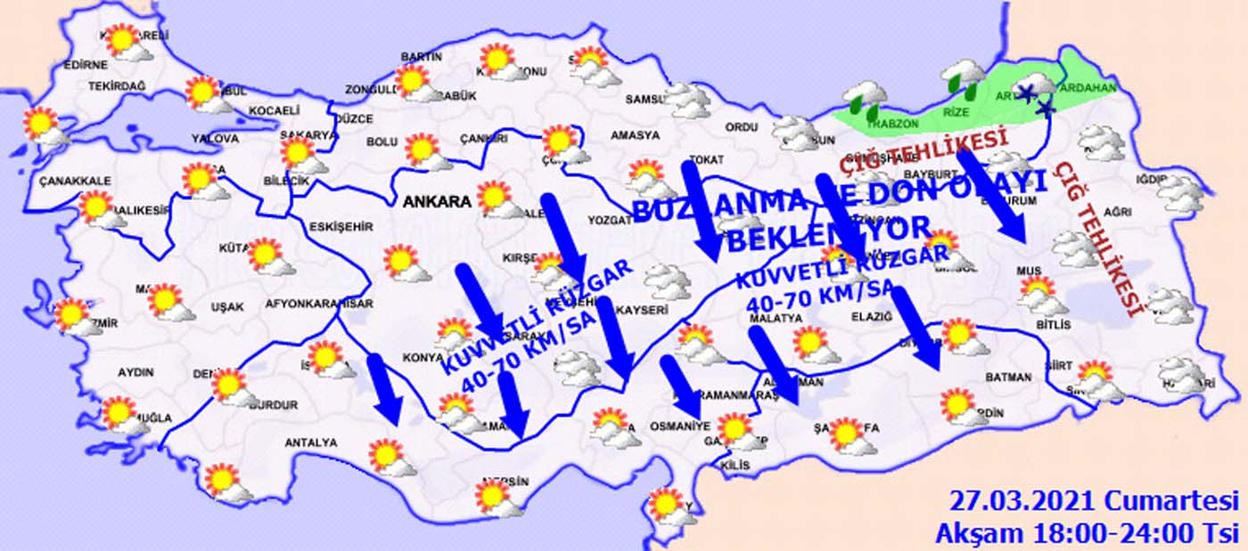 O illerde yaşayanlar dikkat! Meteoroloji'den kar, karla karışık yağmur ve don uyarısı