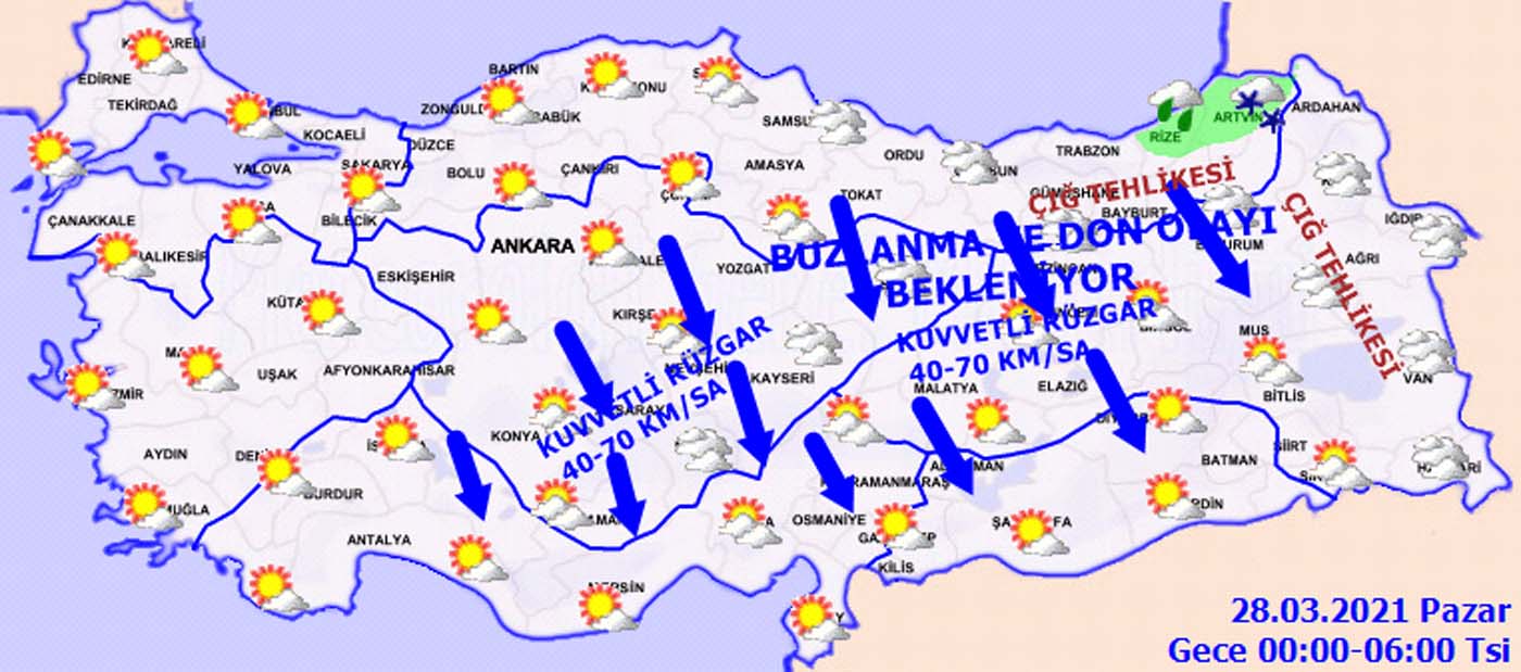 O illerde yaşayanlar dikkat! Meteoroloji'den kar, karla karışık yağmur ve don uyarısı