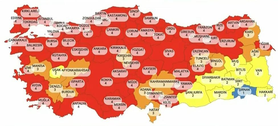 Hafta sonu ve hafta içi yasakları kalktı mı? İşte Türkiye'nin koronavirüs haritası