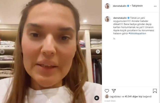 Demet Akalın'ın kızı Hira TikTok fenomenine para yağdırdı!