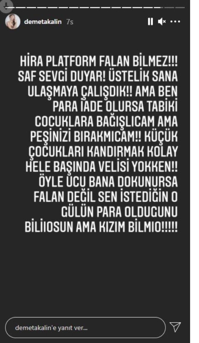 Demet Akalın'ın kızı Hira TikTok fenomenine para yağdırdı!