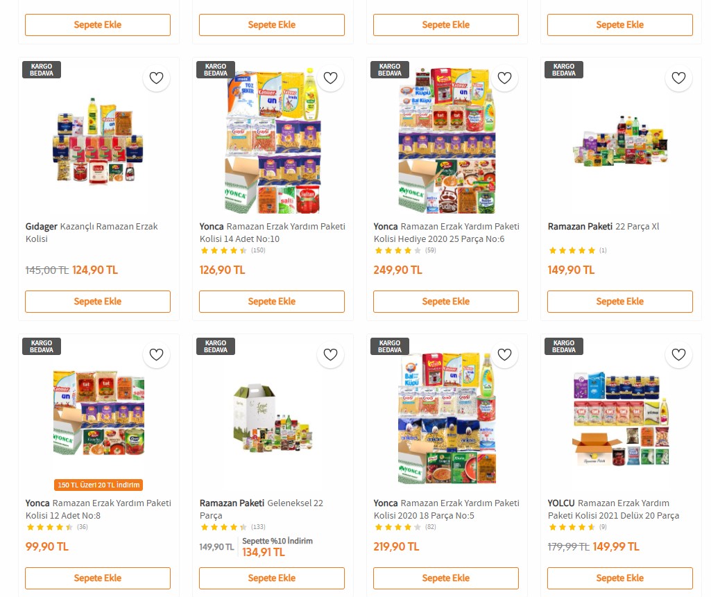 Trendyol Ramazan kolisi (paketi) fiyatı ne kadar, kaç TL 2021? Trendyol Migros, A-101, ŞOK, BİM Ramazan paketi fiyatı