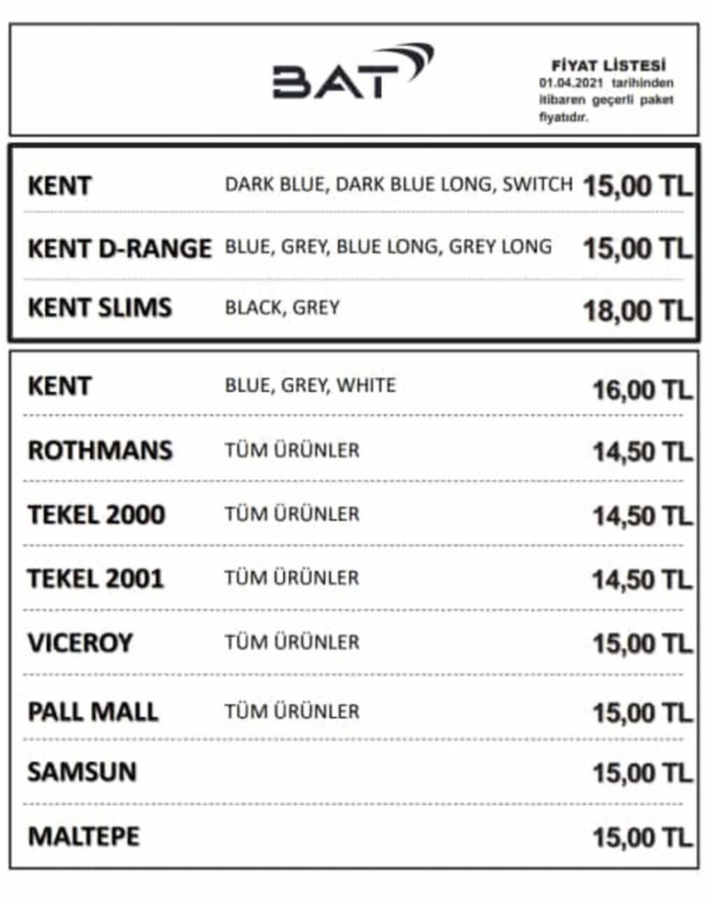 Sigaraya zam geldi mi? Sigara zammı yapıldı mı? | Yeni sigara zammı 2021 | 31 Mart 2021 güncel sigara fiyatları