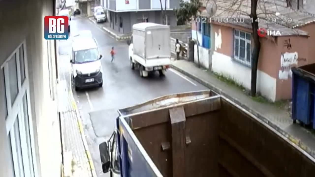 Avcılar'da yürek yakan kaza, 3 yaşındaki çocuğun üzerinden kamyonet geçti